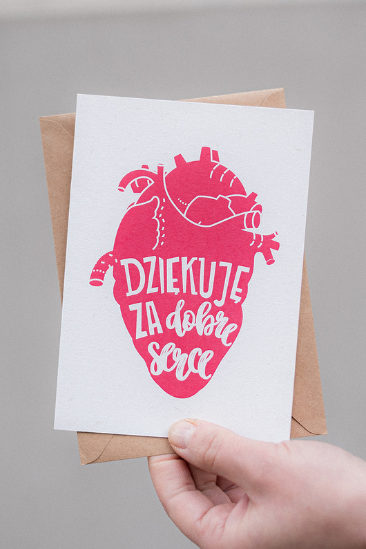 DOBRE SERCE kartka okolicznościowa La Dolce Design
