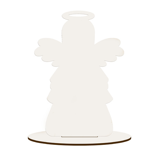 dekoracje świąteczne 10SZTUK Drewniana Świąteczna Figurka Anioła 10cm Ozdoba Stroików na Prezent