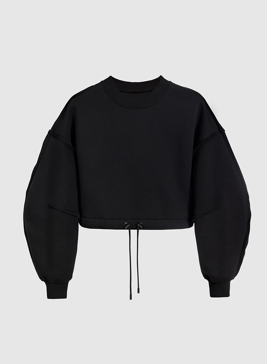 bluza bez kaptura damska Bluza raw black