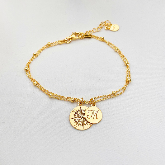 bransoletki złote Bransoletka z kompasem, złoty kompas