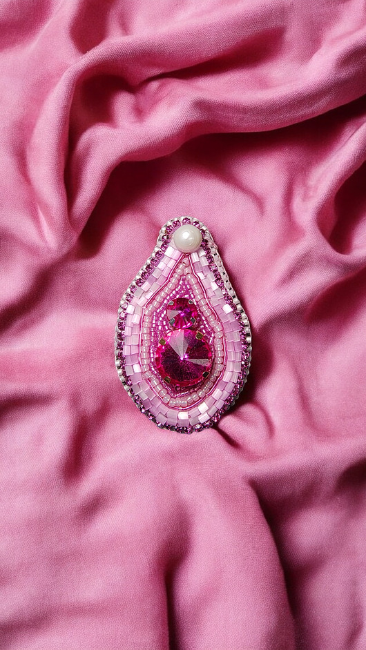broszki Wyjątkowa broszka Viva la Vulva handmade rękodzieło unikat