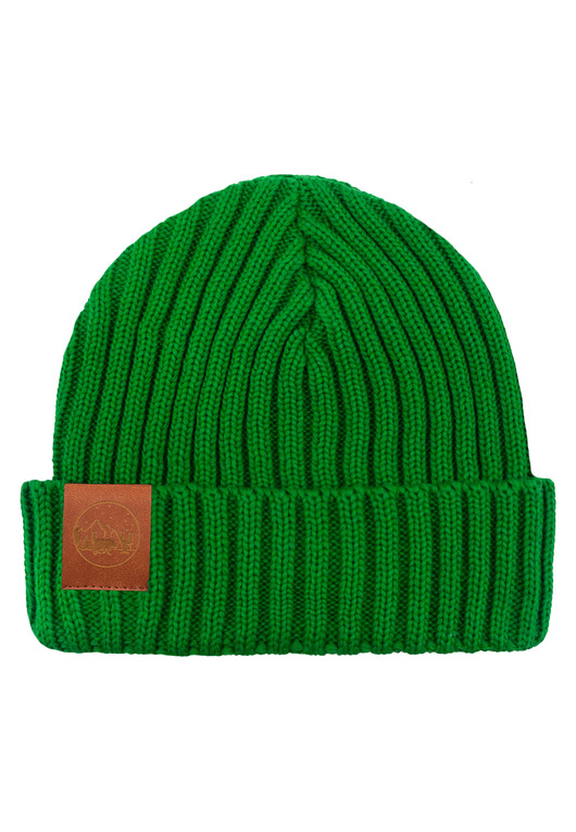 czapki damskie Czapka alkatraz z bawełny organicznej zielona