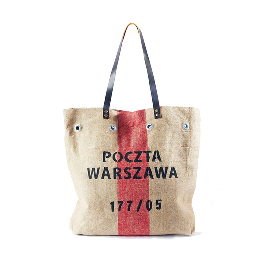 Torba z worka pocztowego trykot