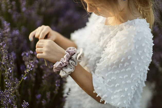 gumki do włosów Lniane SCRUNCHIE STANDARD