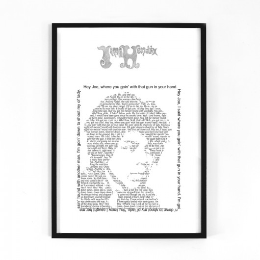 Jimmy plakat typograficzny - 100 cm x 70 cm elements