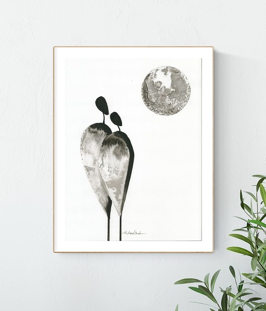 grafika 30x40 cm wykonana ręcznie Krystyna Siwek Art