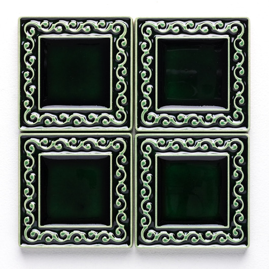 kafle i panele Kafle VIVACE zieleń butelkowa, 6cm x 6cm