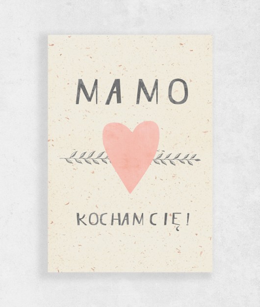 Kartka na zamówienie| A5 | - Kocham Cię !  wejustlikeprints