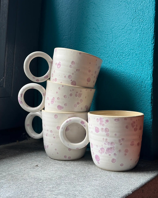 kubki Kubek Ceramiczny Lawendowy Crystal 200 ml  SA