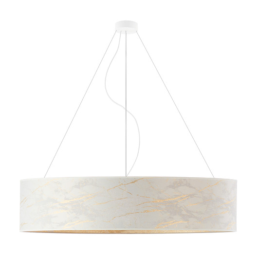 plafony Elegancki plafon z marmurowym kloszem PORTO MARMUR fi - 100 cm