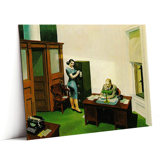 magnesy Biuro nocą -  E. Hopper - magnes