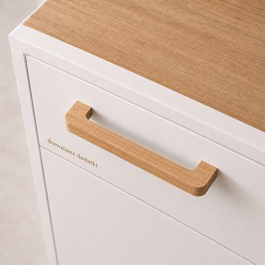 gałki do mebli Uchwyty meblowe z drewna, dębowe, dąb 160mm