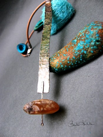 silver/stone colletion - bursztyn matowiony Beata Kwiatkowska