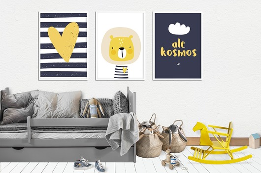 Zestaw ALE KOSMOS obrazek z kosmonautą Well Wall