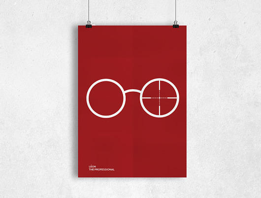EKSPRES - Leon Zawodowiec  - plakat filmowy PLAKATY GEOMETRYCZNE