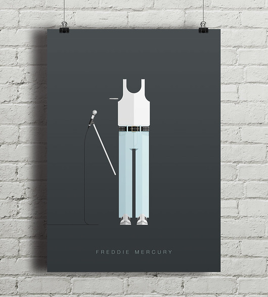 Plakat Freddie Mercury  minimalmill
