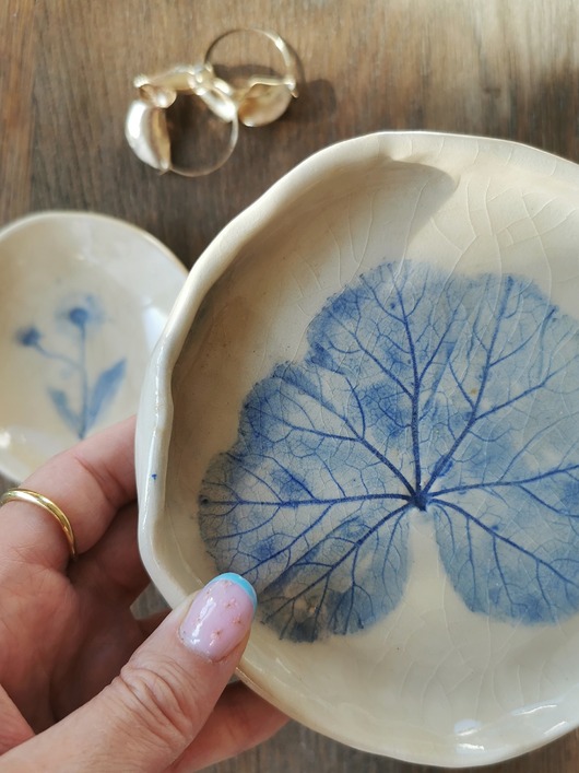 pojemniki na biżuterię Ceramiczny talerz Łąka