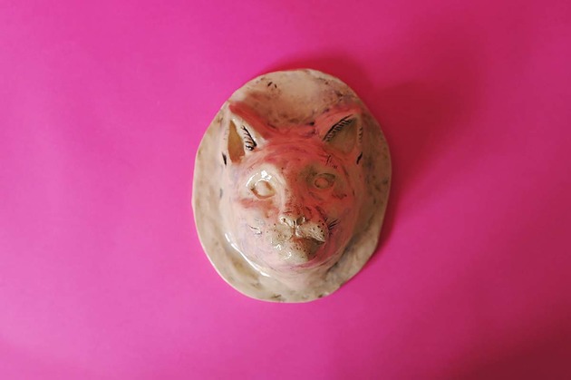 figurki i rzeźby Ceramiczna maska - KOT