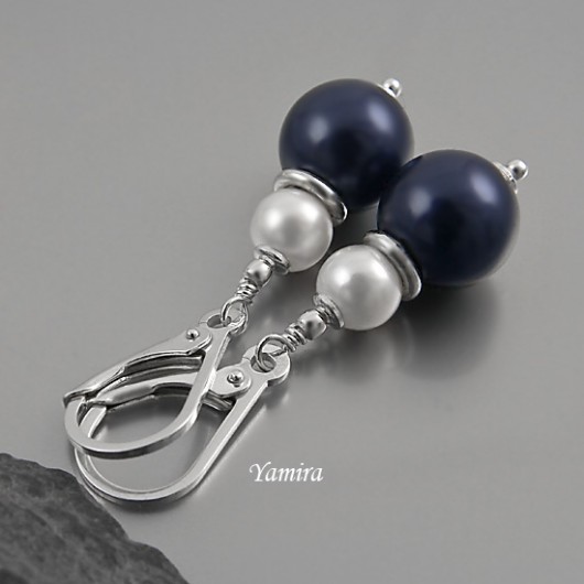 kryształ Swarovski marinero pearls - kolczyki yamira
