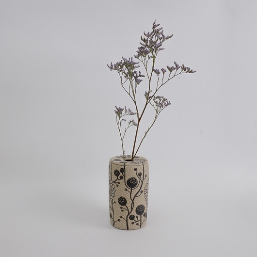 wazony Wazon ceramiczny z przykrywką w borówki 01