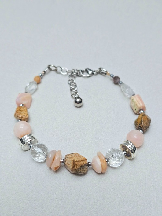 bransoletki z kamieni naturalnych Bransoletka Pastele  z Jaspisem