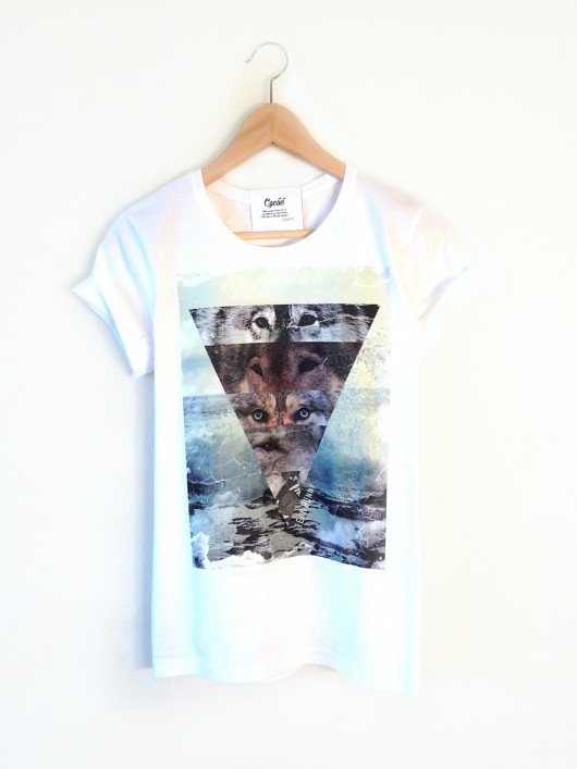 T shirt z dzikim printem w wilki -Wild Triangl L deleted_12136308