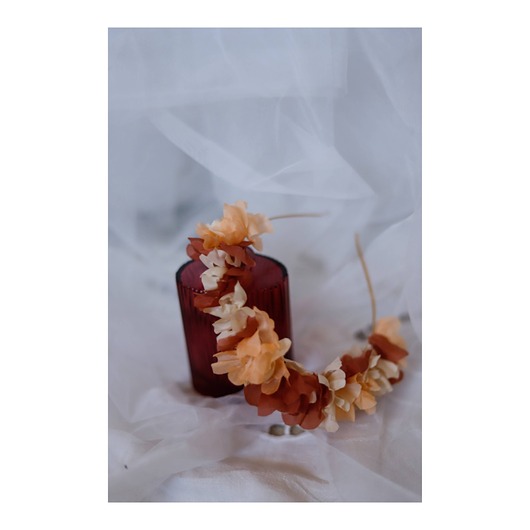 opaski do włosów Jedwabna opaska kwiaty