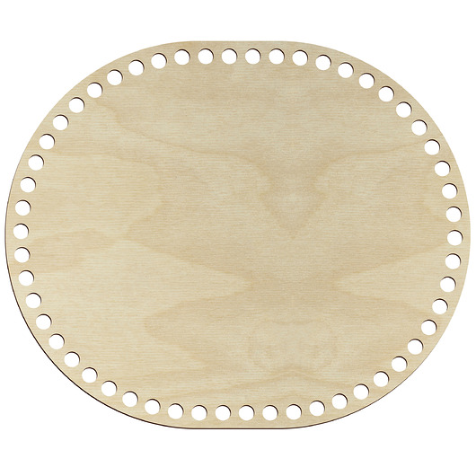 makramy Drewniana Baza ze Sklejki 30x25cm do Szydełkowania Koszyka Podstawa Torebki