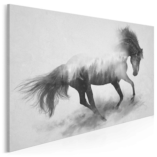 45301 Obraz na płótnie - KOŃ GALOP - 120x80 VAKUdsgn