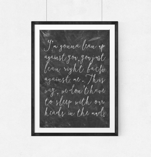 Plakat cytat Forrest Gump-I’m gonna lean up..A3 wejustlikeprints