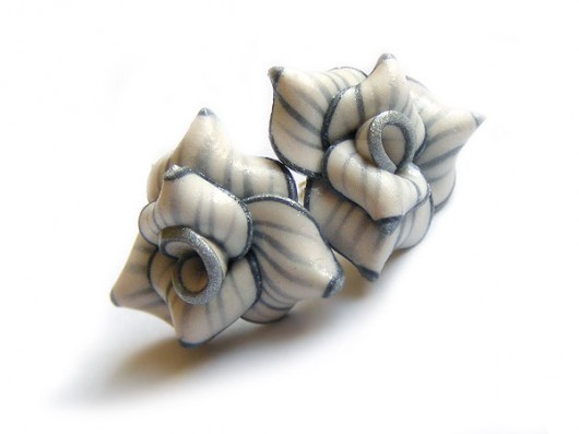 FIMO collection: silver roses Czarna Pantera