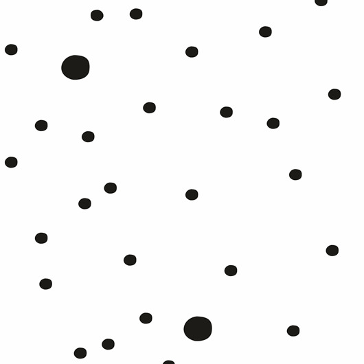 Tapeta dla dzieci Black Dots Humpty Dumpty Room Decoration