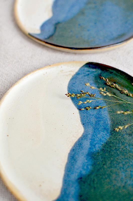 patery i talerze Zestaw 4 talerzy ceramicznych
