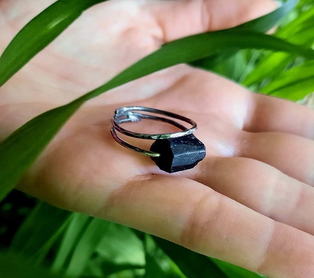 pierścionki srebrne Pierścionek BLACK amulet