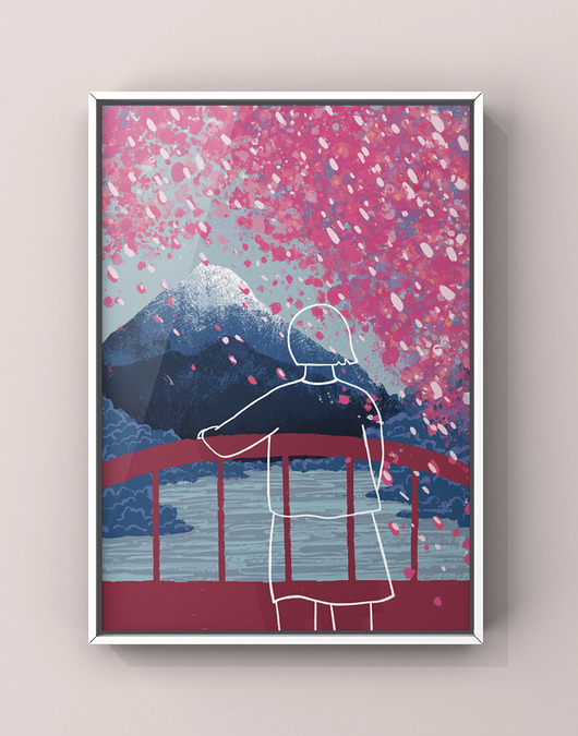 plakaty Plakat Pocztówka z Japonii