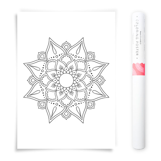 plakaty Plakat do Kolorowania Mandala 50x70cm
