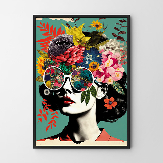 plakaty Plakat Dziewczyna kolaż