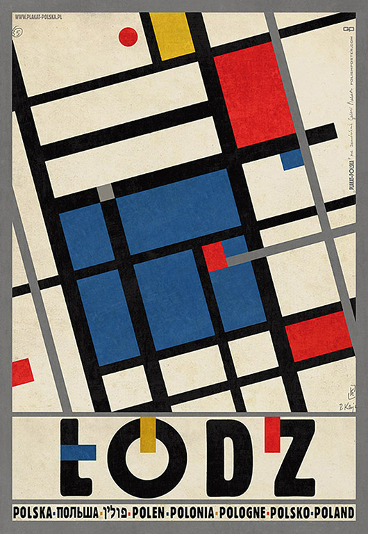plakaty Plakat Łódź (R. Kaja) 98x68 cm