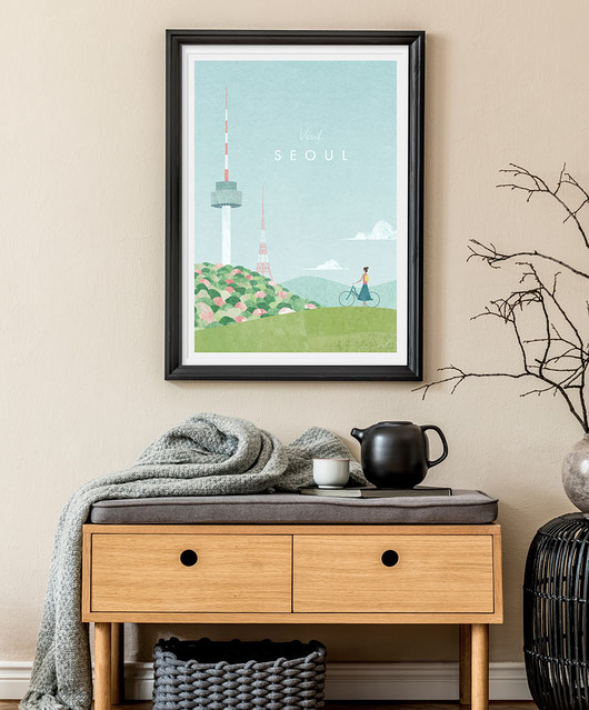 plakaty Seul - vintage plakat 50x70 cm