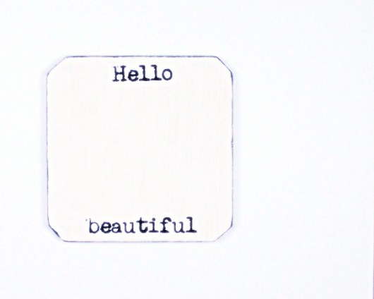 Hello beautiful : podkładka pod kubek miniart