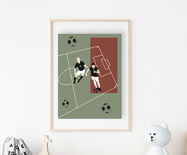 obrazy i plakaty do pokoju dziecięcego Plakat dla dzieci Football Game 2