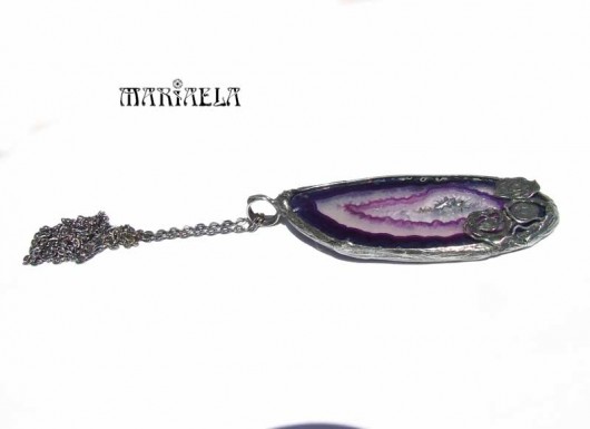 ŚLIWKA i RÓŻE agat MARIAELA