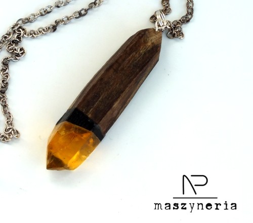 Wood&Amber Wisior Geometryczny Maszyneria