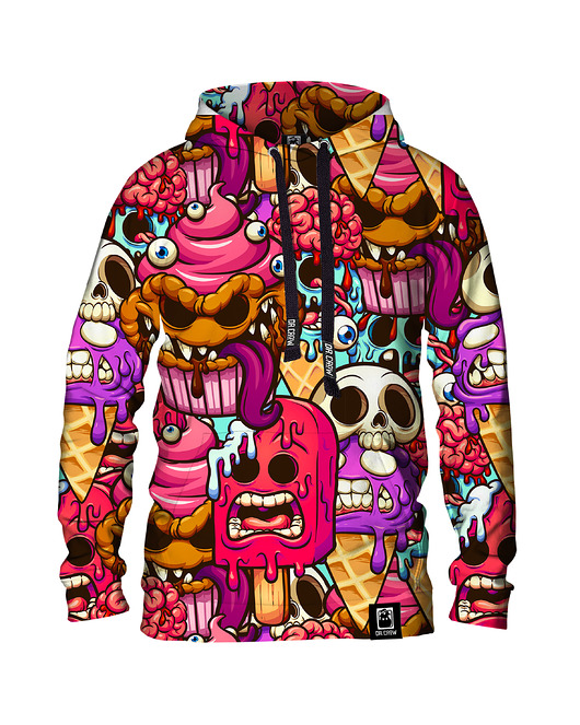 bluza z kapturem damska Damska Bluza z kapturem DR.CROW Dessert Monsters