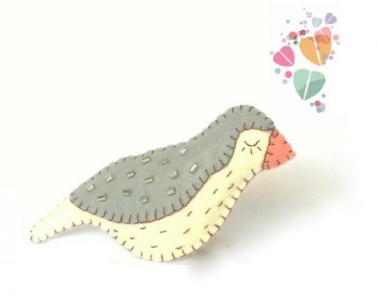 Broszka NightInGale In Love / brooch Maja Allure