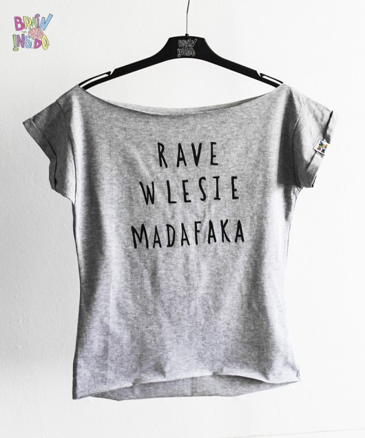 Rave w lesie Tee Brain Inside