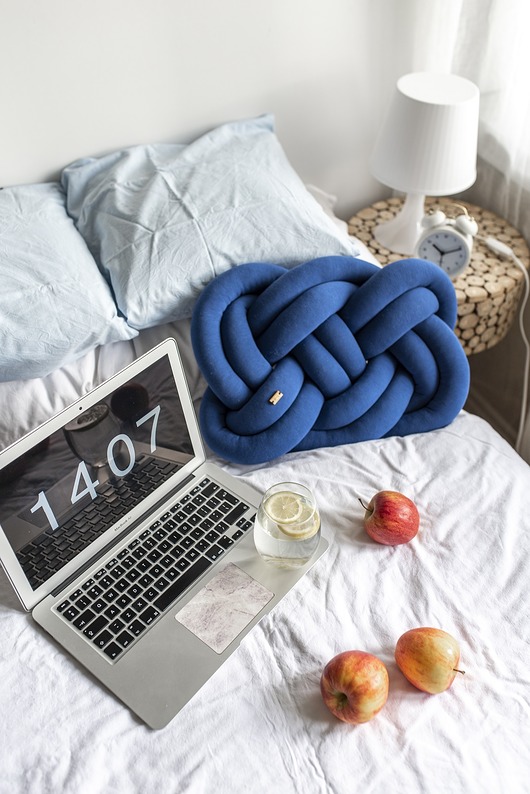 poduszki supły Supeł Pillow classic blue