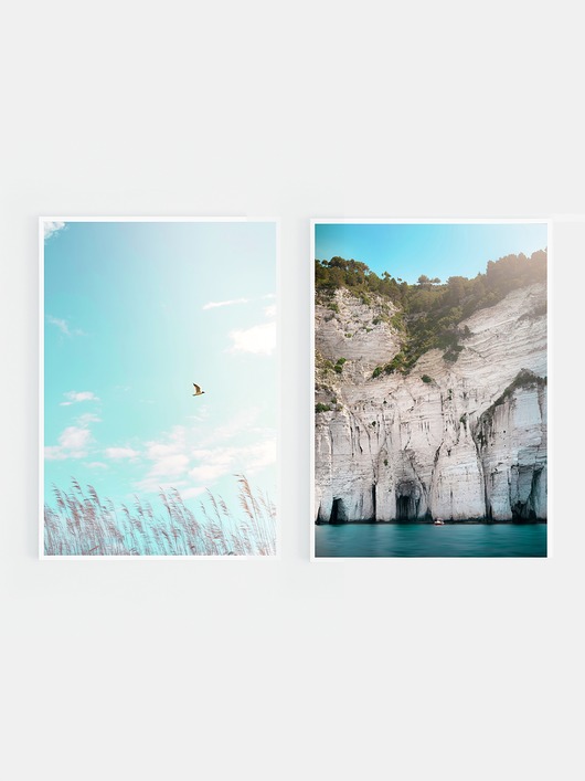 fotografia Zestaw fotografii niebieskie