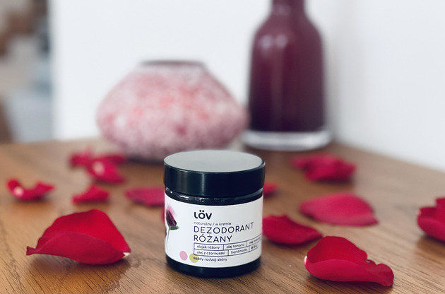 do ciała - inne Dezodorant naturalny w kremie różany