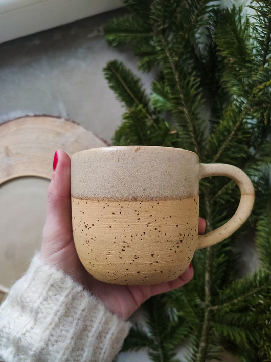 Ceramiczny kubek Honey 300 ml POTPOTSTUDIO